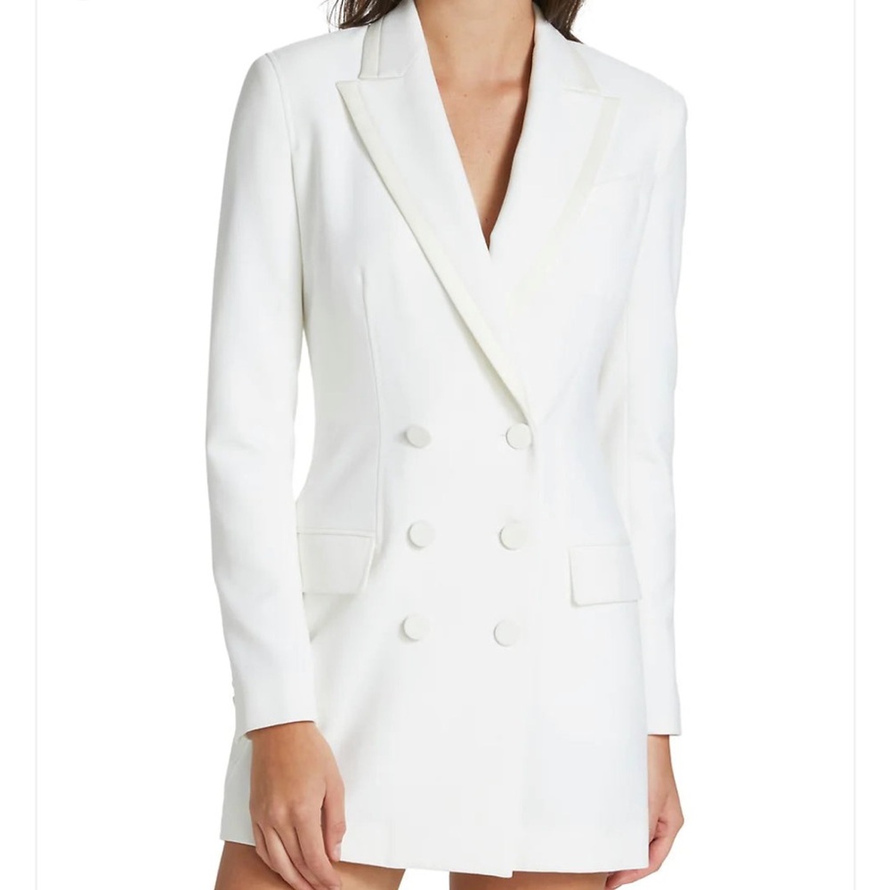 A.L.C. CREAM EDIE DOUBLE-BREASTED BLAZER DRESS SIZE 10 NWT